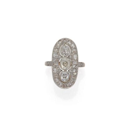ANELLO in oro bicolore 18 carati (750/1000) con pl