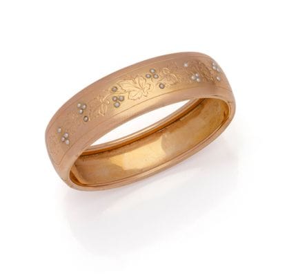BRACCIALE rigido in oro giallo 18 carati (750/1000