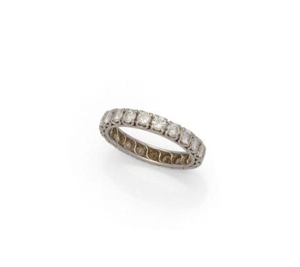 FEDINA AMERICANA in platino (850/1000) con 21 diam