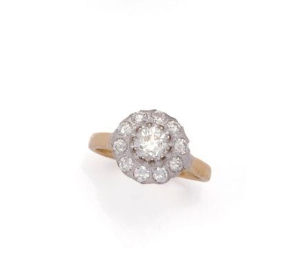 ANELLO MARGHERITA in oro bicolore 18 carati (750/1