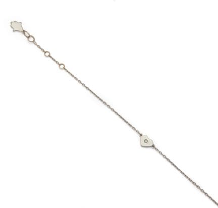 MAISON AZUELOS
HERZ-ARMBAND aus 18 Karat Weißgold 
