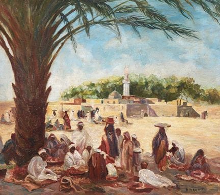 Dario MECATTI (1909-1976)
Meal under the palm tree