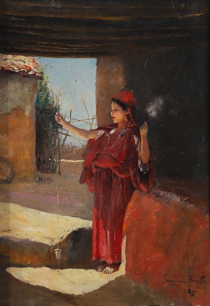 Francisque NOAILLY (1855-1942)
The little spinner.