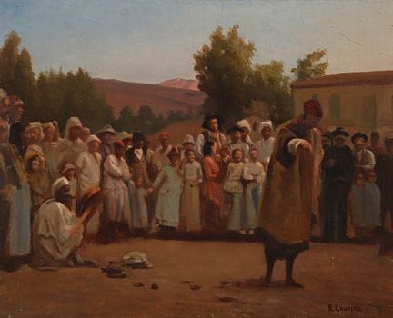 R. LAURENS (19th/20th)
The Storyteller
Oil on canv