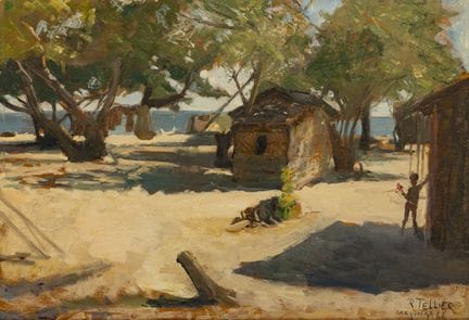 Raymond TELLIER (1897–1985)
Majounga
Oil on panel 
