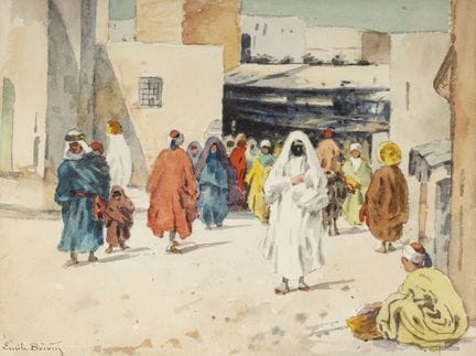 Emile BOIVIN (1846–1920)
A Street in the Medina of