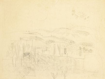 Raoul DUFY (1877–1953)
Marrakech. 1926
Pencil on p