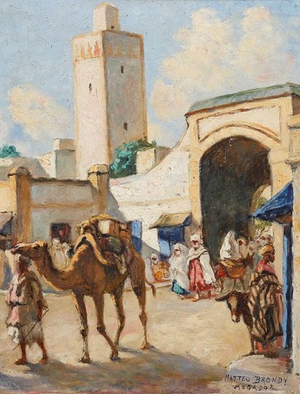 Matteo BRONDY (1866-1944)
The entrance to Mogador,