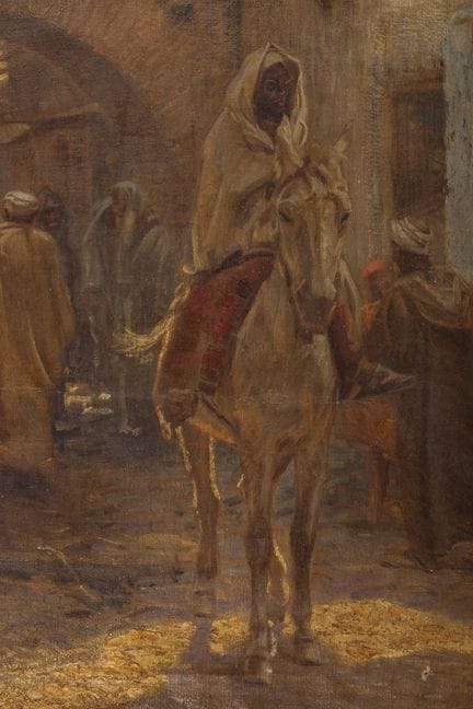 Arthur SCHNEIDER (1866–1942)
In a Souk
Oil on canv