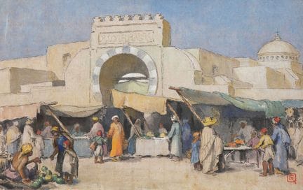 Gustave Fr. Raoul QUENIOUX (1865–1949)
The Market 