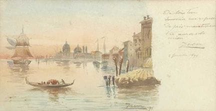 Félix ZIEM (1821–1911)
Venice. 1899
Watercolor
Sig