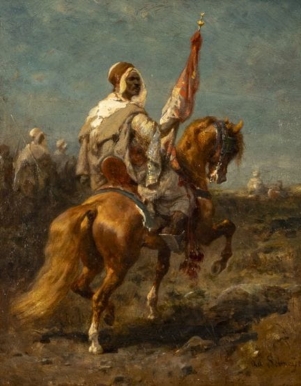 Christian Adolf SCHREYER (1828–1899)
Horseman 
Oil