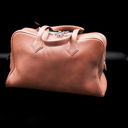 In stile Hermès, modello "Victoria 35"
Borsa in pe