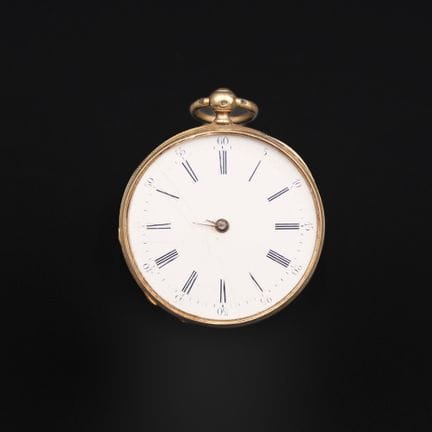 Pocket watch, 18K yellow gold case (750°/°°) with 