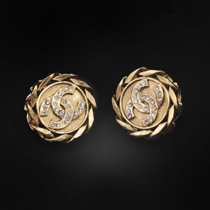 CHANEL
Coppia di orecchini a clip "gourmette" del 