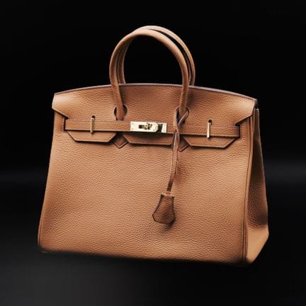 In stile HERMES, modello "Birkin"
Borsa a mano in 