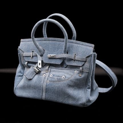 In stile HERMES, modello "Kelly"
Borsa a mano in d