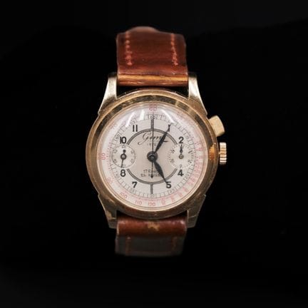 GIM Luxe 
Montre bracelet chronographe, boitier en