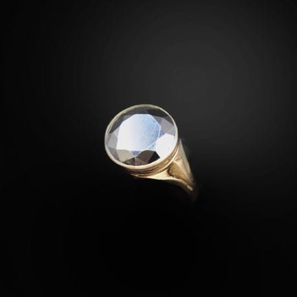 Anello con montatura in oro giallo 18 carati (750°