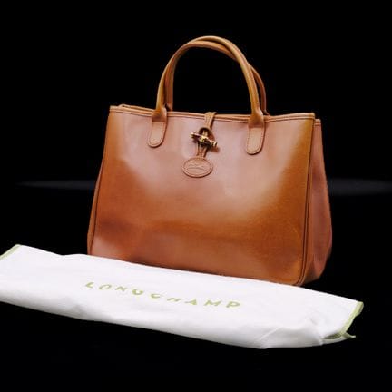 LONGCHAMP 
Borsa shopping modello "Roseau" in pell