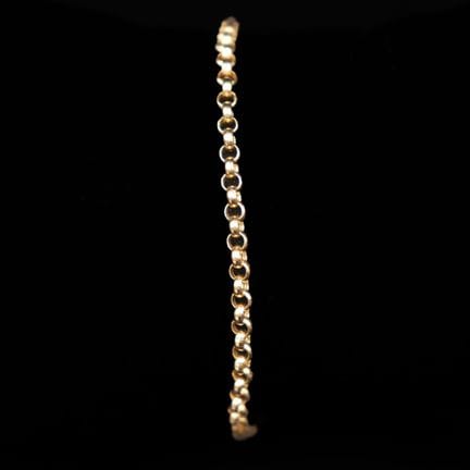 Bracciale in oro giallo 18 carati (750°/°°), magli