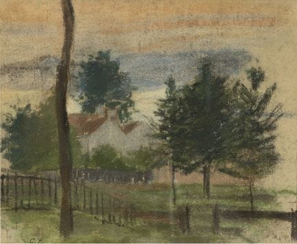 CAMILLE PISSARRO (1830–1903)
Paysage à Louvecienne
