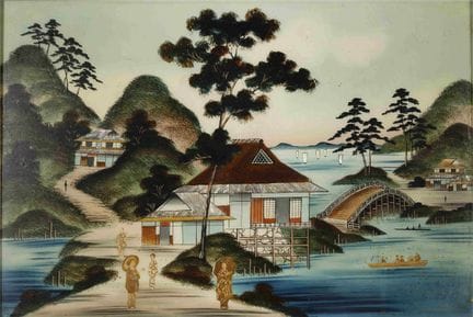ARTISTE JAPONAIS, 20ÈME SIÈCLE
Paysage japonais 
e