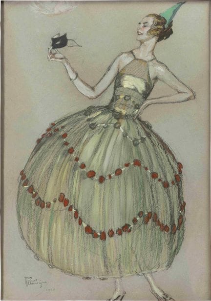 JEAN GABRIEL DOMERGUE (1899-1962)
Danseuse au bal 