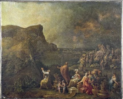 ÉCOLE FLAMANDE, VERS 1660
The Passage of the Red S
