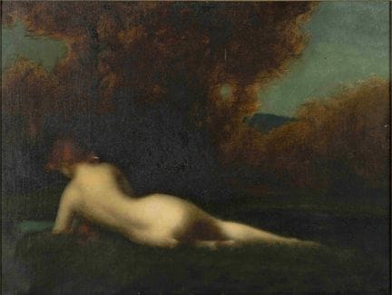 ATRIBUIDO A JEAN JACQUES HENNER (1829–1905)
Desnud