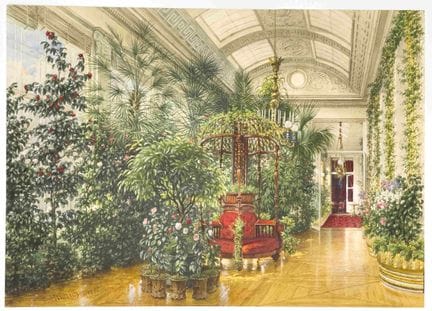 FRANZ HEINRICH (1802–1890)
Winter garden
signé et 