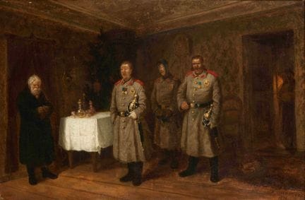 LEONID SOLOMATKIN (1837 – 1883)
Coro navideño
firm