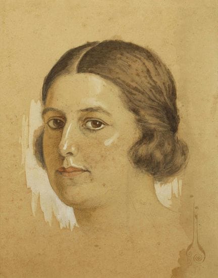 NICOLAS KALMAKOFF (1873-1955)
Portrait de femme (p