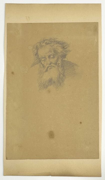 匿名艺术家，19世纪早期
萨巴奥特（圣父）
纸本铅笔画
24.7 × 16.5 厘米

应买家的要求