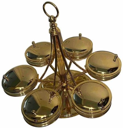 MIOTTO 24-KARAT-VERGOLDETER DREHBARER SNACKHALTER
