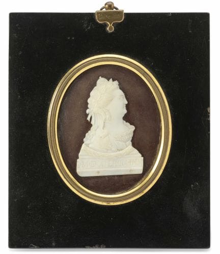 CARVED PORTRAIT CAMEO OF CATHERINE THE GREAT
Russi