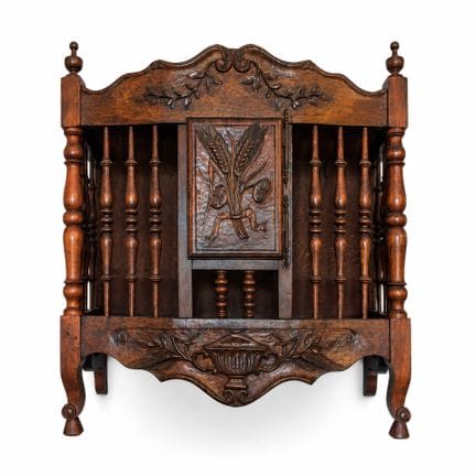 PROVENÇAL STYLE BEECH AND WALNUT PANETIÈRE
France,