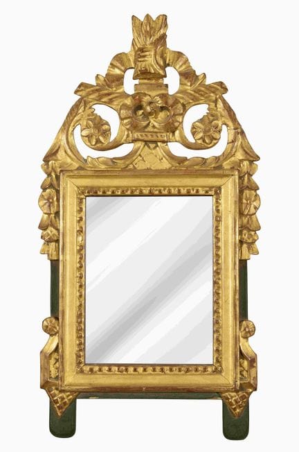LOUIS XV STYLE CARVED GILTWOOD MIRROR
France, 19th