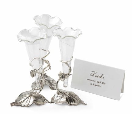 VASO BELFIORE “TULIPS” IN ARGENTO STERLING E CRIST