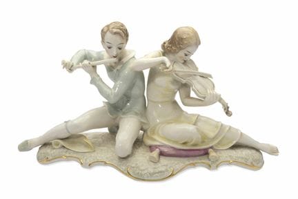 ‘THE MUSICIANS’ PORCELAIN GROUP HUTSCHENREUTHER, A