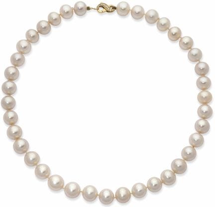 COLLANA DI PERLE D'ACQUA DOLCE CON CHIUSURA IN ORO