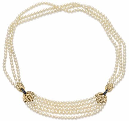 MASIS GENÈVE
COLLANA A CADEZZA CON PERLE COLTIVATE