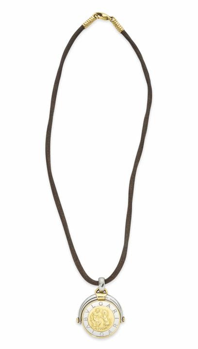 CIONDOLO BVLGARI “TONDO ZODIAC – VIRGO” IN ACCIAIO