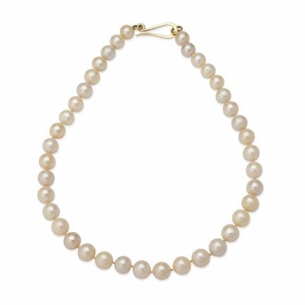 COLLANA DI PERLE, CHIUSURA IN ORO GIALLO 18 CARATI