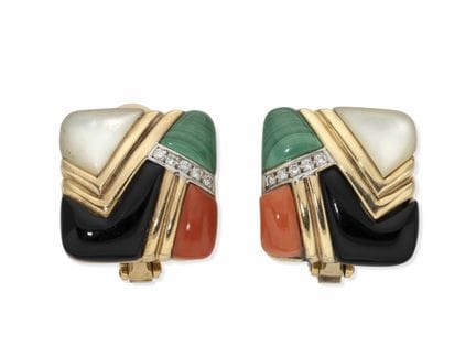 ASCH GROSSBARDT 
ORECCHINI A CLIP VINTAGE IN ORO G