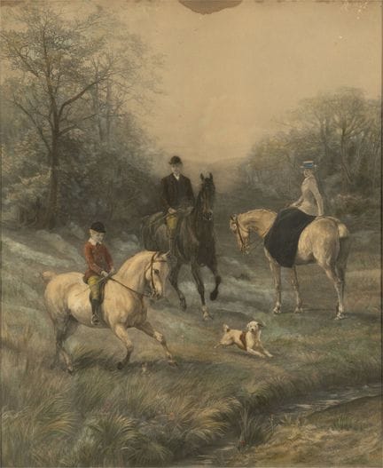 D’APRÈS HEYWOOD HARDY (1842–1933)
Riding Lesson
li