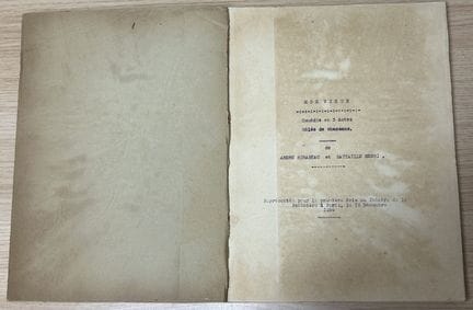 安德烈·比拉博（1890-1974）
亨利·巴泰耶（1880-1964）
《我的老父亲》
一部穿插歌