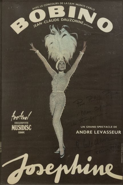 JOSÉPHINE BAKER (1906-1975)
AFFICHE DU SPECTACLE J