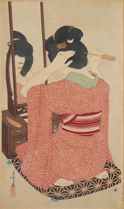 Hakuho HIRANO (1879–1957)
Kagami no mae (In Front 