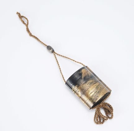 JAPAN, EDO PERIOD
Inrō decorated with a lakeside l